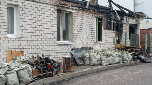 Professional Soot Cleanup technician working in Bedford, VA